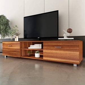 lot 434 image: DMAITH 63 Wood TV Stand  Model SMT-TS006 (Damage to box)
