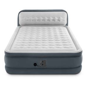lot 447 image: Intex Ultra Plush Dura Beam Deluxe Airbed with Built In Pump & Headboard, Queen (maybe damaged)