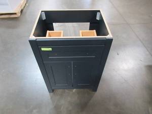 lot 349 image: Home Decorators Collection Clady 24.50 in. Bath Vanity in Deep Blue (No Top) Model HD2024P2-DB