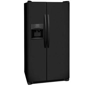 lot 458 image: Frigidaire 25.5-cu ft Side-by-Side Refrigerator with Ice Maker (Black) LFSS2612TE - Does Not Run.