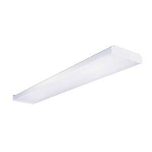 lot 462 image: Metalux WS Series Wraparound Light (Actual 48-in x 15.38-in x 2.63-in) WS432.