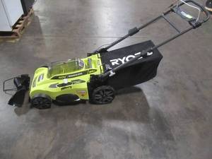 lot 6 image: Ryobi 20 in. 40-Volt Brushless Lithium-Ion Cordless Battery Walk Behind Push Lawn Mower 6.0 Ah BatteryCharger Not Included - Tool Only  - DOES NOT WORK - FOR PARTSRESTORE.