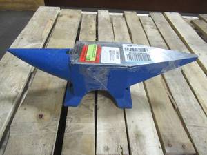 lot 13 image: Single Horn Anvil 66Lbs Cast Steel Anvil Blacksmith for Sale Forge Tools and Equipment Anvil Rugged Round Horn Anvil Blacksmith Jewelers Metalsmith Blacksmith Tool.