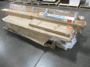 lot 456 image: WHOLESALE MIXED PALLET OF MISCELLANEOUS BED FRAMES, BUILDING MATERIALS AND MORE