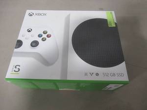 lot 501 image: HARD TO FIND FOR THE HOLIDAYS Microsoft Xbox Series S 512GB Video Game Console Refurbished.  - WORKS GREAT INCLUDES CABLES AND CONTROLLER - LOW RESERVE OF $250.00