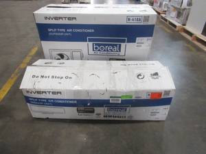lot 339 image: Boreal 18, 000 BTU 1.5 Ton Smart Home Inverter Driven Ductless Mini Split Air Conditioner with Heat Pump 208230Volt. BRS18HPJ10A - Does Not include LinesHook-ups.