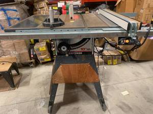 lot 3 image: Craftsman 10 Inch Flex Drive Table Saw USA Made Works Great
