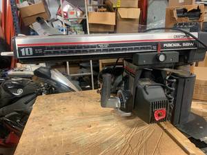 lot 5 image: Sears Craftsman 10 Inch Radial Arm Saw Works Great