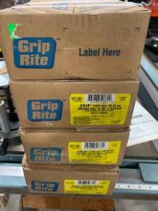 lot 18 image: 4 Boxes of 38 x 8 Anchor Bolts, Nut & Washer