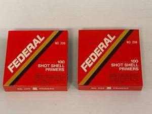 lot 43 image: 200 Federal Shot Shell Primers No.209 (No Ship)