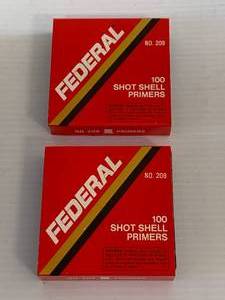 lot 46 image: 200 Federal Shot Shell Primers No.209 (No Ship)