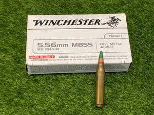 lot 52 image: 20 Rounds 5.56 AM 855 Green Tip Ammo Ammunition
