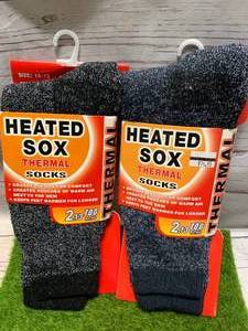lot 69 image: Lot of Two New Lot Of Two New Thermal Winter Socks $30 Retail