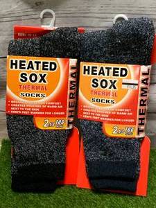 lot 71 image: Lot of Two New Thermal Winter Socks $30 Retail