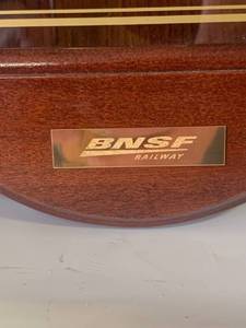lot 76 image: BNSF Railway Howard Miller Clock 30 Tall