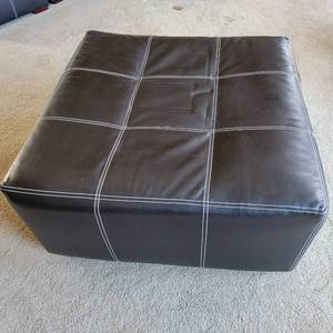 Stunning Furniture Oversized Leather Ottoman (Valued $260)