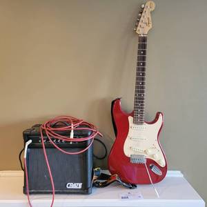 Fender Squire Stratocaster Bullet Series with GX15 Crate Amp