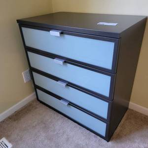 Beautiful Wood and Glass Dresser (Valued $200)