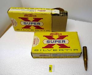 Western Super X Silvertip - 308 Winchester - 2 boxes of 20 cartridges