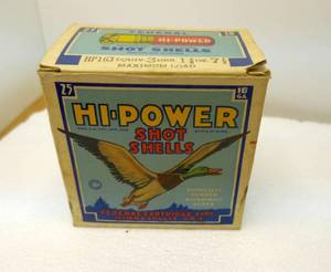 Vintage Federal Hi-Power Shot Shells - Smokeless - 16 gauge - Box of 25