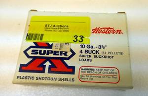 Winchester SuperX - 10 ga 3-12 Super Buckshot - box of 5