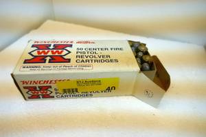 Winchester Western - Box of 50,   45 Colt - pistol revolver cartridges