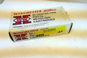 Winchester Western - Box of 50,   45 Automatic - pistol revolver cartridges