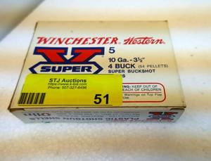 Winchester 10 ga Super Buckshot - box of 5