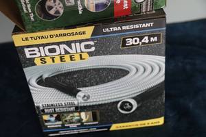 lot 26 image: Bionic Steel 30,4m Ultra & Rust Resistant Hose---Worlds Toughest Garden Hose--(Hose Hero)