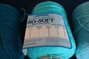 lot 35 image: Four Skeins Of Miscellaneous Blues--Heirloom Machine & Hand Knitting Yarn--So-Soft--Warm & Cuddly