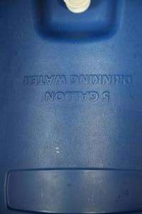lot 109 image: Blue Five Gallon Drinking Water Cooler