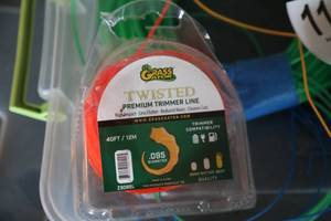 lot 115 image: Grass Gator Twisted Premium Trimmer Line--40 Ft 12 M--Green-Yellow-Red-Blue---Pet Safe 500 Ft 152.4 M  Extra Boundary Wire For Containment System
