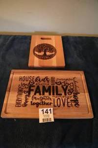 lot 141 image: Lazer engraved  On Boards