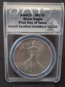 2017 Silver Eagle Dollar  First Issue