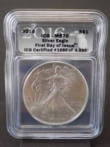 2016 Silver Eagle Dollar First Day Issue