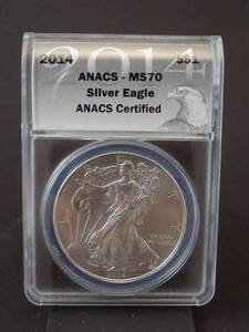 2014 w Silver Eagle Dollar