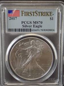 2017 Silver Eagle Dollar   First Strike