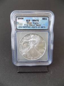 2006 Silver Eagle Dollar First Day of Issue