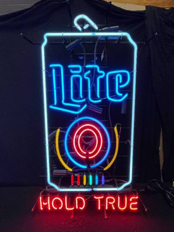 その他 Miller Neon Sign - Miller Special Real Glass Neon Sign Miller lite Metal Frame 42X32CM