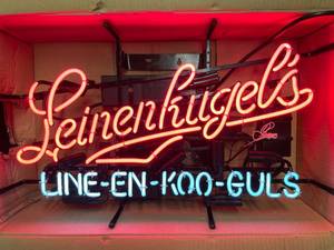 lot 49 image: Leinies, Leinenkugels phonetic neon, animated, NIB, New in Box