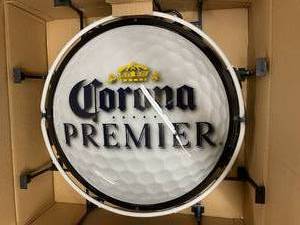 lot 57 image: Corona Premier golf ball light up with neon - NIB