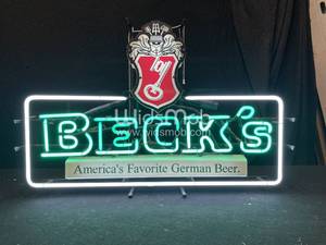 lot 69 image: Becks neon