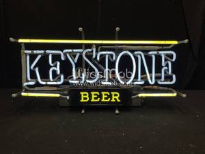 lot 74 image: Keystone Beer neon sign