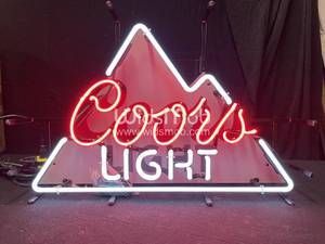 lot 80 image: Coors Light stacked logo neon
