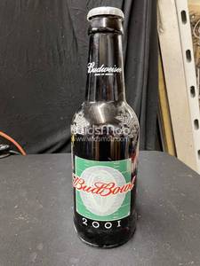 lot 103 image: Budweiser big bottle Bud Bowl 2001