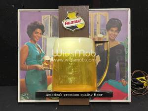 lot 106 image: Falstaff light up sign with bubbling mug