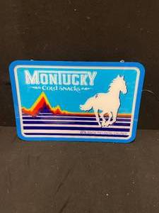 lot 122 image: Montucky Cold Snacks LED light up sign, NIB
