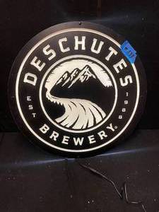 lot 133 image: Deshutes Brewery round LED sign