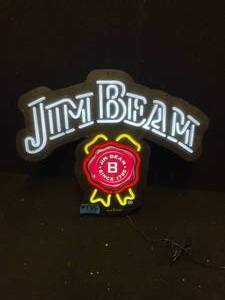lot 135 image: Jim Beam LED sign