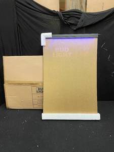 lot 136 image: Bud Light illuminated menu board, NIB New in Box